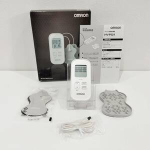 ●未使用 オムロン HV-F021 低周波治療器 OMRON ホワイト Pulse Massager マッサージ S2528