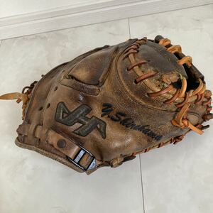 広島カープ　プロ野球選手実使用　キャッチャーミット　選手支給品　ハタケヤマ　硬式グラブ　捕手用　グローブ　