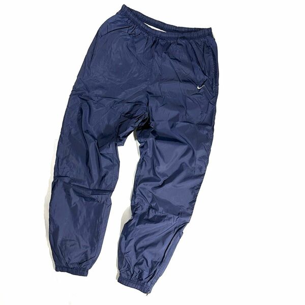 nike nylon pants navy