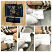 ●極美品●BURBERRY バーバリー 最高級 プレステージ コレクション カシミヤ ステンカラー コート ロング丈 チェック 玉虫色 メンズ XL相当_画像9