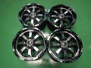 【個人宅配不可】中古 MKW MK-46 17x8J 139.7 6H 17インチ アルミホイール 4本セット (棚7447-702)