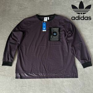 9,339円! Lサイズ 新品 adidas originals プレミアム ウーブン 長袖Tシャツ アディダスオリジナルス リップストップ ジャケット 未使用