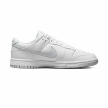 27.0cm 新品 NIKE DUNK LOW RETRO ダンク ロー レトロ WHITE PURE PLATINUM ダンクロー メンズ スニーカー レザー 天然皮革 白 ホワイト_画像6