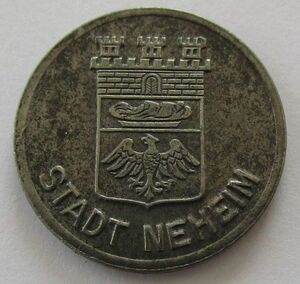 ドイツ ネハイム 10ペニヒ 1918年 鉄貨 硬貨 ノートゲルト