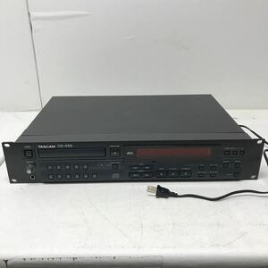 1107B TASCAM タスカム CDデッキ CD-450 TEAC ティアック 業務用 オーディオ機器 横:約48.2cm 高さ:約9cm 奥:約29cm 現状渡し