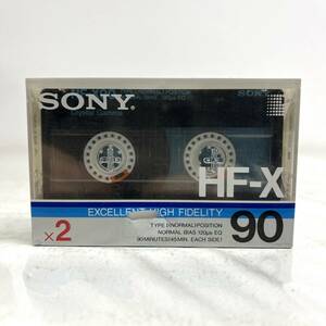 1127E6 未開封★SONY カセットテープ 2個入り HF-X 90 TYPE Ⅰ NORMAL POSITION EQ:120μs ソニー ノーマルポジション 記録媒体 