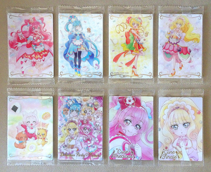 ★デリシャスパーティプリキュア カードウエハース6★8種コンプのセット未開封★キュアプレシャス スパイシー ヤムヤム フィナーレ★