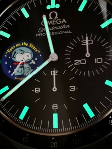 オメガ スピードマスター スヌーピー 掛時計 　Ω　クオーツ　OMEGA Speedmaster snoopy 　　販促品