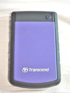 Transcend StoreJet 外付けハードディスク　1TB パープル（耐衝撃シリコンアウターケース）