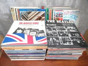 大量まとめ LP THE Beatles ビートルズ レコード 計102枚＋2BOXセット 青盤 赤盤 海外版 ブート 帯付き含む