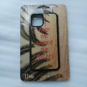 キバコワークス kibacoworks WOOD CASE FIND ME UNDER THE PALMS iPhone 11Pro TPU ウッドケース kibaco