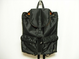 [YPJ348] unused goods *PORTER Poe tartan car new model backpack black black made in Japan Yoshida bag / rucksack Day Pack 