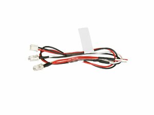 RCカーボディ用LEDライト　3mm　レッド　2灯セット　常時点灯　ケーブル長35cm　for　タミヤ／イーグル／GT-POWER