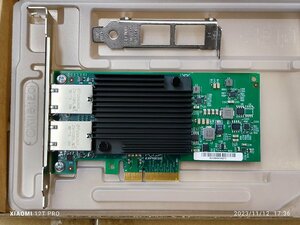 INTELチップ採用ネットワークカード　X550-T2　10GbEx2ポート　RJ45コネクター　PCIe3.0 x4レーン以上で使用可能