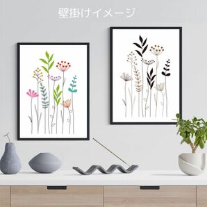 野の花カラーV＆シックVアートポスター　プリントポスター