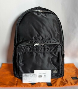 ★未使用★ PORTER デイパック リュック バッグ ポーター タンカー ブラック