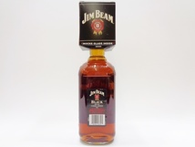 未開栓 JIM BEAM BLACK AGED 8YEARS 1000ml ロックグラス付き ウィスキー 43% Alc ジムビーム ブラック 8年 1リットル 未開封 バーボン 酒_画像2