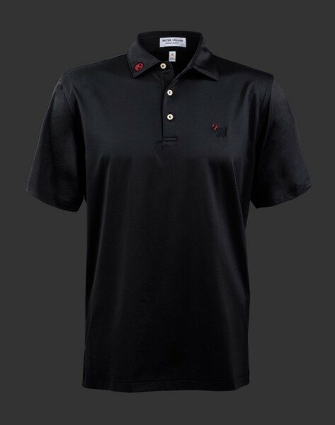 送料無料 新品 スコッティキャメロン Polo Shirt - Scotty Bulldog - Solid Performance Jersey - Black US Size L（Japan SizeXL）