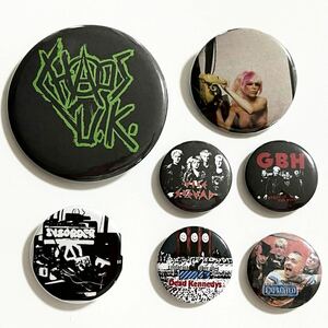 ☆新品☆Chaos UK G.B.H Disorder Exploited Dead Kennedys Plasmatics Vice Squadハードコア パンク バッジ(検)Crust 666 ライダース #1