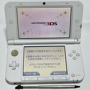 1円スタート！【中古】ニンテンドー 3DS LL 本体 ホワイト SPR-01(JPN) 通電確認済 現状品 任天堂 Nintendo 送料無料 一円 3ds-017