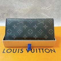 LOUISVUITTON ルイヴィトン ポルトフォイユ ブラザ エクリプス モノグラム 長財布_画像3