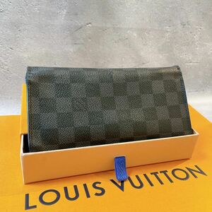 LOUISVUITTON ルイヴィトン 長 財布 ポルトフォイユ　ブラザ ダミエ グラフィット