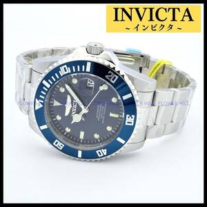 【新品・送料無料】インビクタ INVICTA 腕時計 メンズ 自動巻き カレンダー ネイビーブルー PRO DIVER 36972 メタルバンド