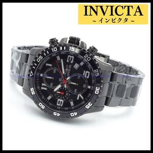 [ new goods * free shipping ] in creel taINVICTA wristwatch men's quartz chronograph SPECIALTY 14880 black metallic ru band 