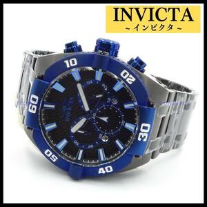 【新品・送料無料】インビクタ INVICTA 腕時計 メンズ クォーツ クロノグラフ COALITION FORCES 27259 ブルー・ブラック メタルバンド