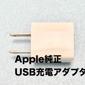  【中古】 Apple純正　USB電源アダプター　5W 1A コンセント一体型で小型でかわいい