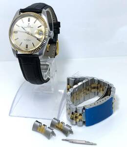 時計(サ60)『WH-10026』★TUDOR チュードル ★7990/4★PRINCE OYSTER DATE ROTOR SELF-WINDING★SL/D★稼働品★