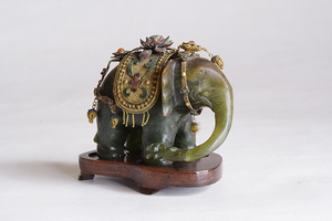 ■象 石 置物 /中国美術/インド ■