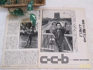 レア? ◆36年前◇レトロ◆ C-C-B/CCB/Coconut Boys/ココナッツ ボーイズ/渡辺英樹*ステキな切り抜き♪