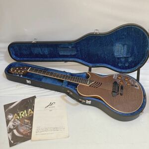 アリア Aria エレキギター PE-MID-Ⅱ ギター カスタムショップ 楽器 ハードケース付 音出し未確認 ジャンク