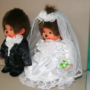 ウェディング モンチッチ セット Wedding MONCHHICHI ウェルカムドール ぬいぐるみ 人形 セキグチ 30th Anniversary 記念 洋装 ドレスの画像3
