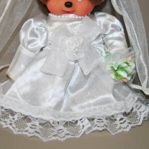 ウェディング モンチッチ セット Wedding MONCHHICHI ウェルカムドール ぬいぐるみ 人形 セキグチ 30th Anniversary 記念 洋装 ドレスの画像7