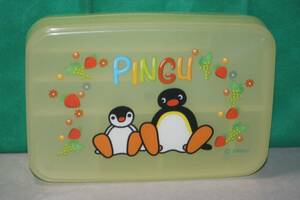 PINGU ピングー & PINGA ピンガ 2段式 裁縫箱 ソーイングボックス 黄色 プラスチック製品 ミササ製品 約5.5cm×22cm×15cm 小物入れにも