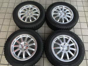 □□2312-13 バリ溝 美品！TASジャパン C-WORKS MS1 6.5J-16 +50 5H112 ダンロップ WM02 215/60R16 2021年 ほぼ10分山 4本 VW T-ROC 等