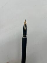 【美品】SHEAFFER シェーファー 万年筆 タルガ 14K 14金 AUST585 ヴィンテージ マットブラック 文房具 ペン マーカー ネーム入り_画像3