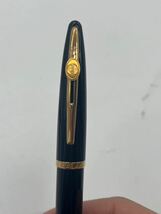 【美品】WATERMAN ウォーターマン PARKER ペン先 18K 750 万年筆 ボールペン ネーム入り 筆記用具 ブラック系_画像4