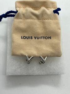 【極美品】LV ルイヴィトン LOUIS VUITTON ピアス LE2242 M63208 シルバー系 メンズ レディース アクセサリー 