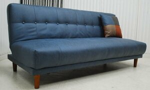  great special price outlet unused exhibition goods free shipping 1 pcs 2 position stylish modern design sofa bed blue blue series 
