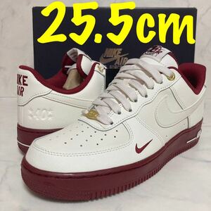 ★送料無料★【新品】25.5cm Nike Air Force 1 Low 40th Anniversary ナイキ エアフォースロー アニバーサリー セイル チームレッド 白 赤