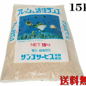 フレッシュ活性サンゴ 珊瑚砂ＳＳＳ 15kg サンゴ砂 パウダー ろ材  管理120の画像1