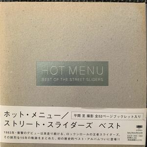 The Street Sliders・Hot Menu・ストリート・スライダーズ・帯付・CD・Epic・ESCB 1868-1869