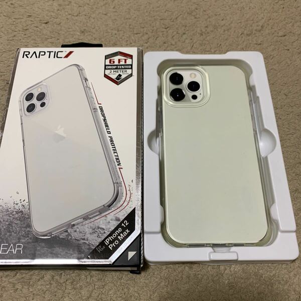 511t1132☆ RAPTIC】 iPhone12Pro Max 対応 ケース 米軍 MIL 規格 取得 携帯ケース 耐衝撃 クリア PolyOne × TPU ハイブリッド 衝撃