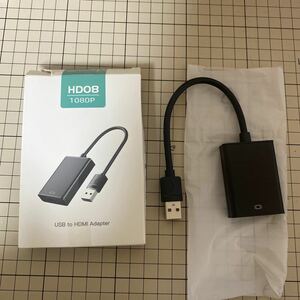 511p0843 USB HDMI 変換アダプタ usb3.0 1080P 安定出力 ディスプレイアダプタ 音声同時出力 マルチディスプレイ コンパクト 持ち運び便利