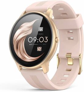 511p0845☆ AGPTEK 日本正規品 スマートウォッチ レディース 丸型 心拍数 smart watch for women 1.3インチ 33ｍｍ 腕時計 ウォッチ 睡眠