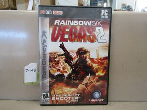 7449　RAINBOW SIX VEGAS 2 説明書欠品 PCゲームソフト