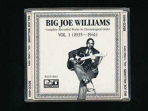 ☆BIG JOE WILLIAMS☆VOL.1 (1935-1941)☆Complete Recorded Works In Chronological Order☆1990年☆RST RECORDS BDCD-6003☆